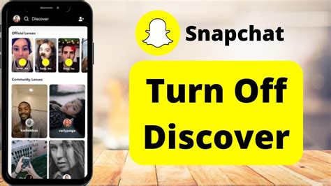 How To Turn Off Discover On Snapchat Youtube