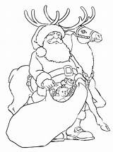 Coloring Santa Pages Rudolph Christmas Reindeer Claus Color Printable Drawing Wilma Print Colouring Books Book มาส สต การ Allkidsnetwork Sheets sketch template