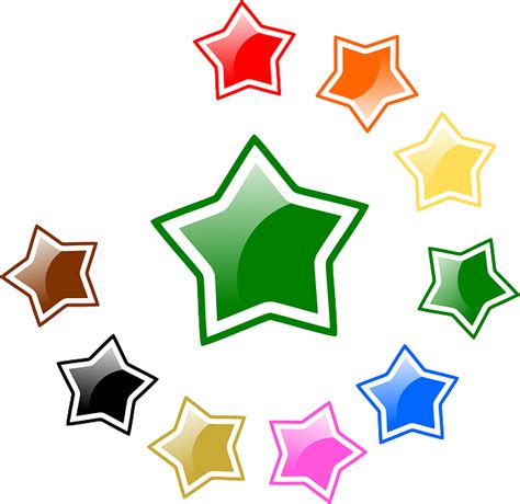 free vector graphic stars glossy favorite rating free image on pixabay 155652
