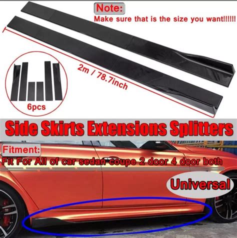 universal side skirts  car accessories accessories  carousell