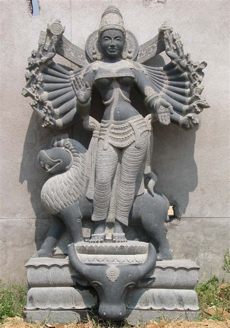 custom durga   arms lion   hindu gods buddha statues