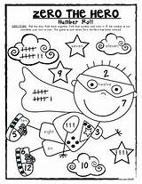 Zero Hero Dice Kindergarten Number Roll Fun School 100th Math Numbers Coloring Color Template Superhero Days Choose Board sketch template