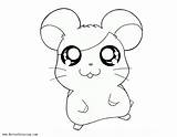 Hamster Coloring Pages Cartoon Printable Adults Kids sketch template