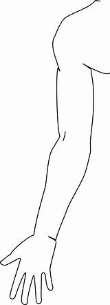 Arm Clip Openclipart Outstretched sketch template