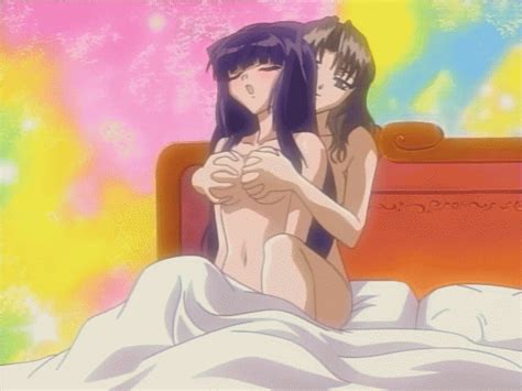 Rule 34 2girls Animated Bed Breast Grab Breasts Female Harukawa