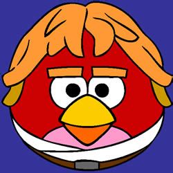 angry birds star wars luke skywalker  coloring game angry birds