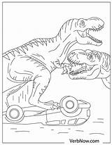 Jurassic Verbnow Velociraptor sketch template