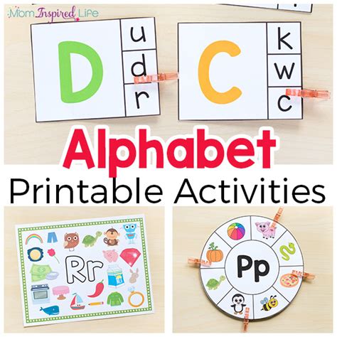alphabet printable activities worksheets coloring pages  games