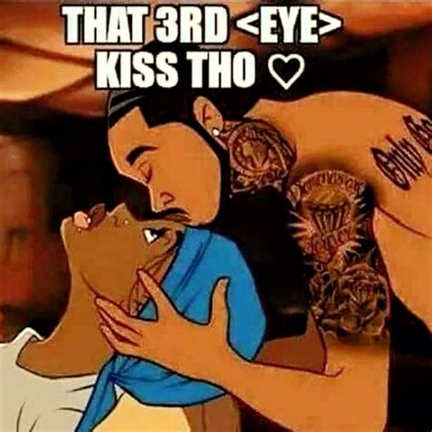 third eye kiss is life so comforting black girl art sexy black