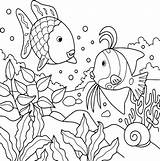 Fische Malen Unterwasserwelt Malvorlagen Tiere Schone Lustige sketch template
