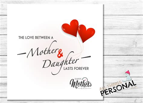 personalised mothers day card mothers day card  mum etsy