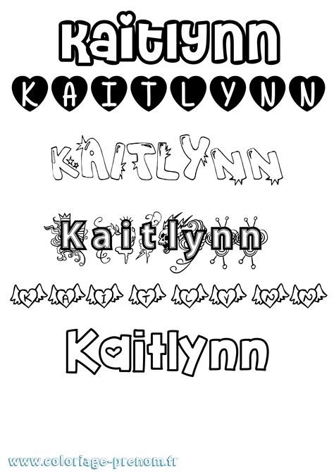 coloriage du prenom kaitlynn  imprimer ou telecharger facilement