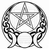 Wiccan Coloring Pages Pagan Pentacle Wicca Tattoo Symbol Goddess Pentagram Triple Drawings Clipart Symbols Moon Witch Clipartmag Tattoos Printable Celtic sketch template