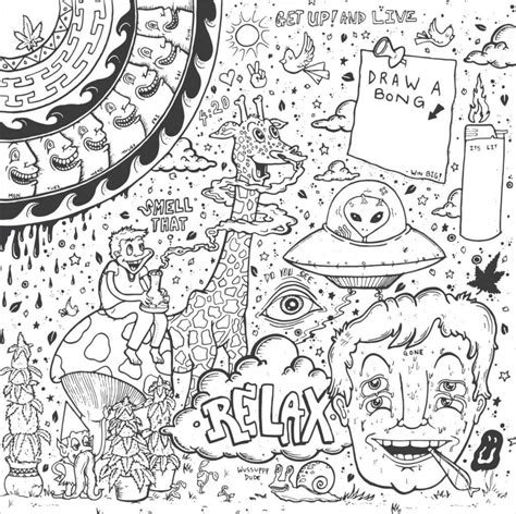 trippy coloring pages  print  adults oac