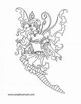 Fairies Amybrownart Mystical Mythical Myth sketch template