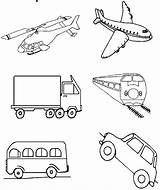 Transporte Transportes Imprimir Medios Colectivo Meios sketch template