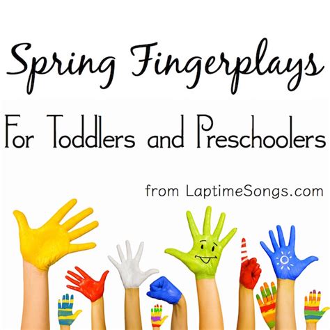 spring fingerplays laptime songs