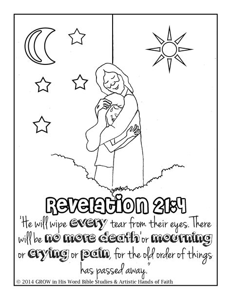 revelation  coloring page sketch coloring page