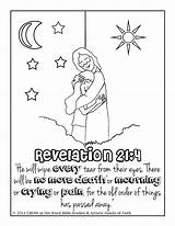 Revelation Scripture Toddler Verse Puzzle sketch template