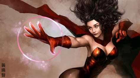 Heroe Comics Magic Scarlet Witch Fantasy Girls Fantasy