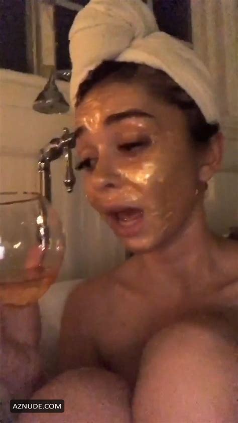Sarah Hyland Nude In The Bathtub Aznude