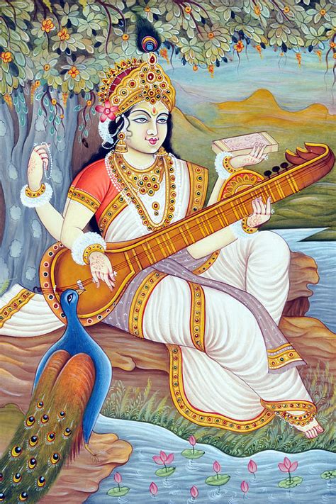 goddess saraswati painting  dinodia