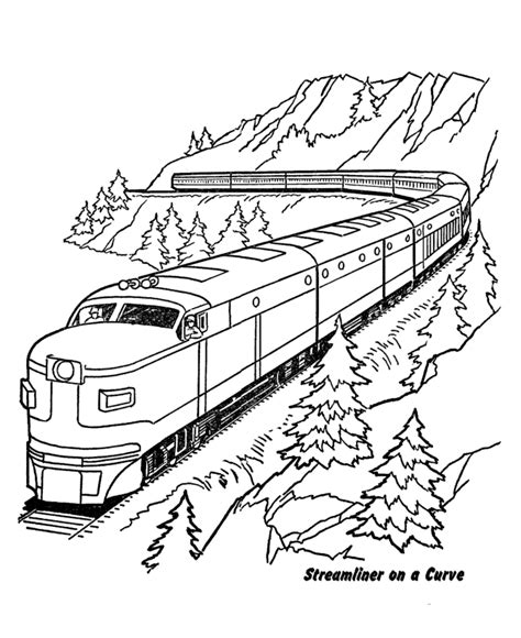 train colouring pages page