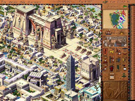 screenshot of pharaoh windows 1999 mobygames