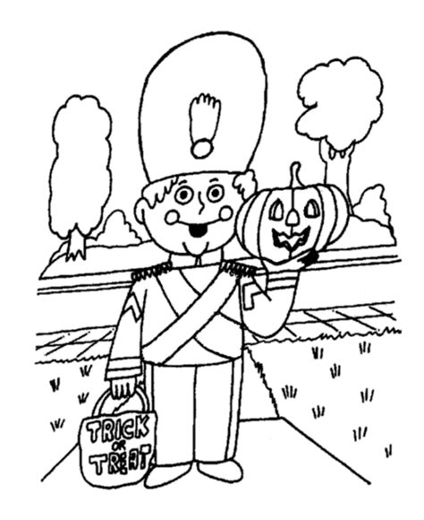 halloween costume coloring page soldier costume  printable