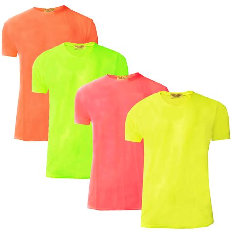 mens neon  shirt brave soul  summer bright coloured tee short sleeved top ebay
