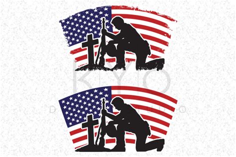 Fallen Soldier Veterans Day Svg Dxf Png Eps Files American