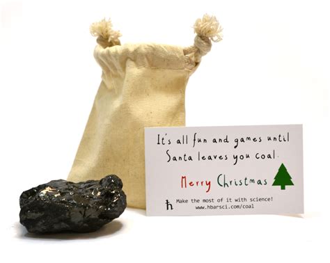 santas scientific christmas coal premium cotton bag   large lump