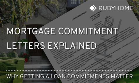 mortgage commitment letter   seal  deal