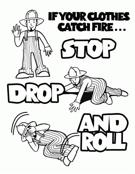 printable safety coloring pages