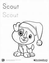 Coloring Scout Leapfrog Pages Template Winter Visit Friends sketch template