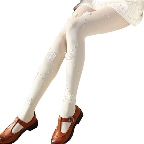 Autumn New Female Sexy Stockings Stereoscopic Flower Tights Vertical