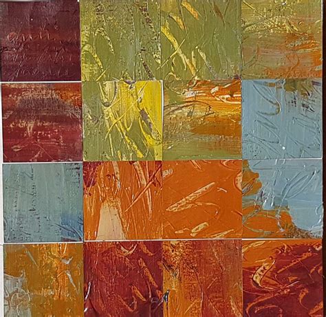 collaging  squares cindy tonkin
