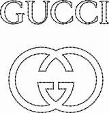 Gucci Logo Template Chanel Templates Pattern Rhinestone Cake Patterns Stencil Clip Diy Transfers Decor Silhouette Designs Coloring Pages Glittermotifs Printable sketch template
