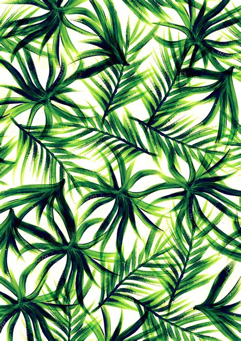 tropical leaf wallpaper patterns wallpapersafari