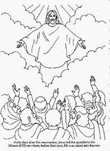 Yesus Minggu Tuhan Kenaikan Surga Mewarnai Naik Ceria Chrisanthana Rebanas sketch template