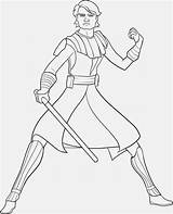 Wars Star Coloring Pages Anakin Skywalker Clone sketch template