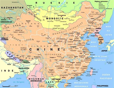 kaart van de steden  china grote steden en hoofdstad van china