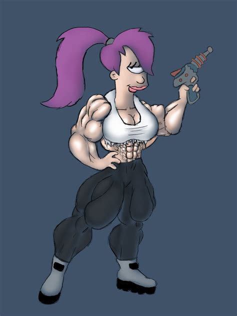 27 animated characters as body builders