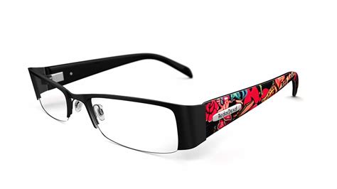 Red Or Dead Women S Glasses Red Or Dead 48 Black Metal