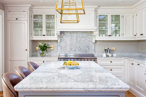 real marble worktops   kitchen