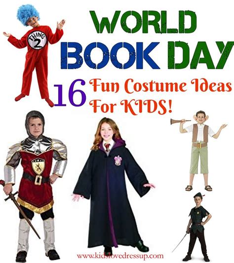 kids world book day costumes ideas  book character dress