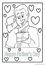 Coloring Fathers Pages Happy Preschool Kids Printable Father Memorial Kindergarten Luther Martin King Preschoolcrafts sketch template