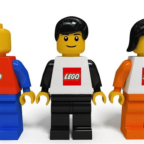 lego man collection  characters  model cgtrader