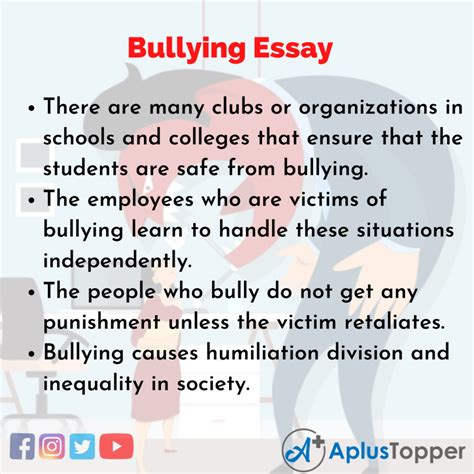 bullying essay essay  bullying essay  students  children