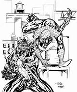 Venom Spiderman Coloring Vs Spider Pages Man Drawing Inks Deviantart Printable Cartoon Color Getcolorings Getdrawings Bubakids Popular Coloringhome Google sketch template